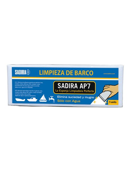 Pack de 5 unidades esponjas limpiadoras náuticas SADIRA