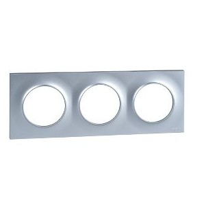 Marco 3 elementos Plata Odace Styl SCHNEIDER S520706E