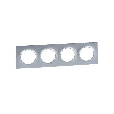 Moldura 4 elementos Prata Odace Styl SCHNEIDER S520708E