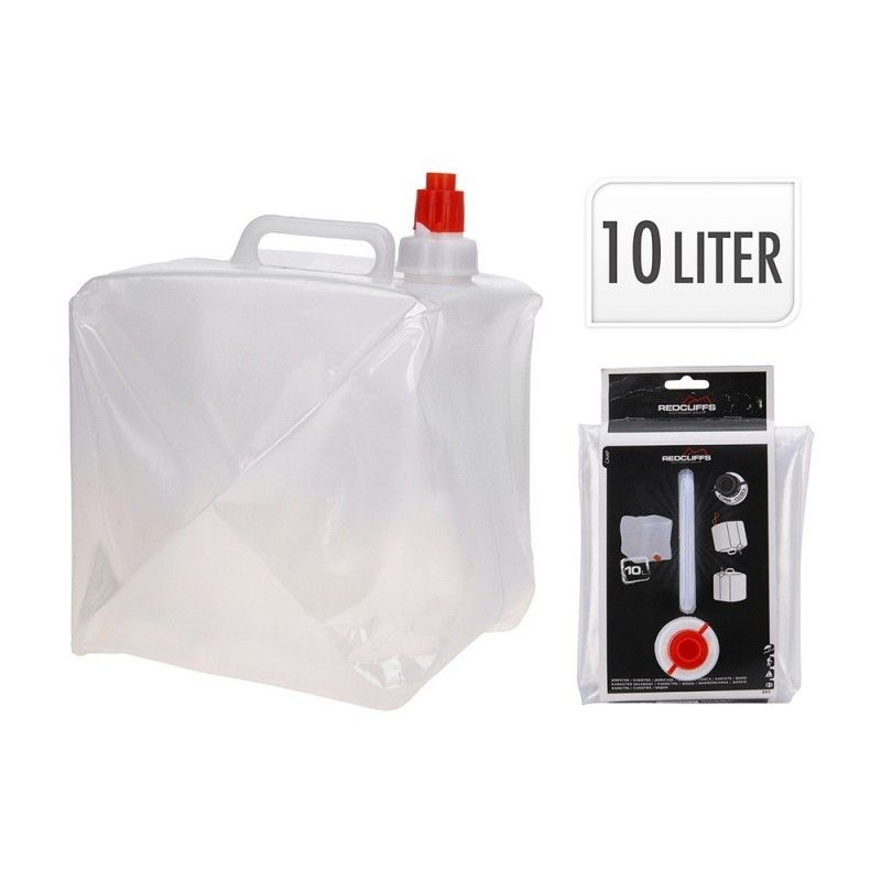 Deposito de agua de plastico para camping 10 litros 19x20x25cm EDM 73718