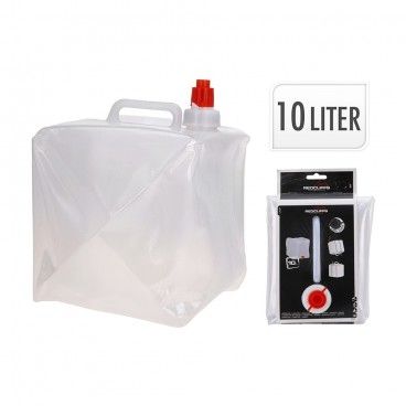 Deposito de agua de plastico para camping 10 litros 19x20x25cm EDM 73718