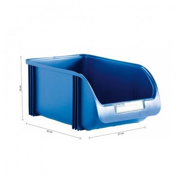Contenedor 27cm titanium azul EDM 77153