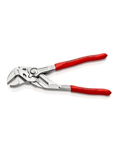 Tenaza llave alicate y llave en una sola herramienta recubiertos de plástico cromado 180 mm 8603180 knipex 2