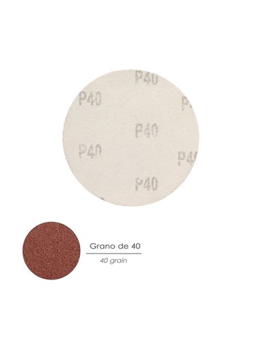 Lija Recambio Velcro Amoladora Ø 180 mm. Grano  40 (10 Piezas)