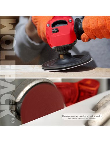 Lija Recambio Velcro Amoladora Ø 180 mm. Grano  80 (10 Piezas)