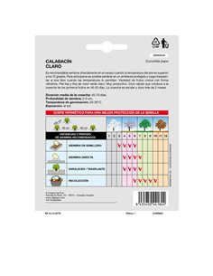 Semillas Calabacin Claro (5 gramos) Semillas Verduras, Horticultura, Horticola, Semillas Huerto. 2