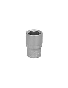 Llave Vaso 1/4" Hexagonal 12 mm. Perfil de 6 caras. Acero Cromo Vanadio, Aristas Redondas