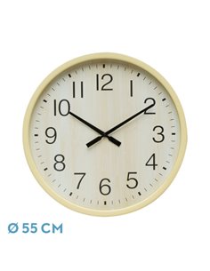 Reloj De Pared Manilva Haya 55x55x4 Cm Movimiento Continuo