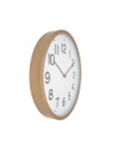 Reloj De Pared Castor Cobre/blanco 40x40x5 Cm Movimiento Continuo