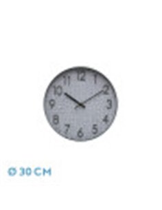 Reloj De Pared Higueron Blanco/gris 30x30x0,6 Cm Movimiento Continuo 2