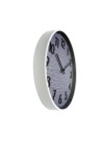 Reloj De Pared Higueron Blanco/gris 50x50x2 Cm Movimiento Continuo