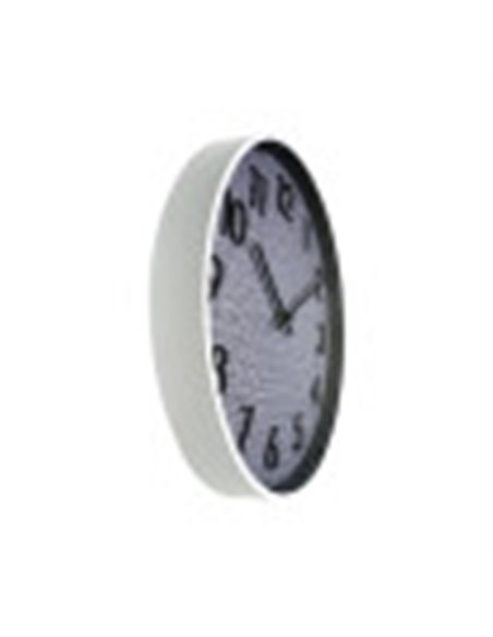 Reloj De Pared Higueron Blanco/gris 50x50x2 Cm Movimiento Continuo