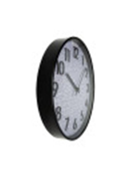 Reloj De Pared Higueron Negro/gris 50x50x2 Cm Movimiento Continuo