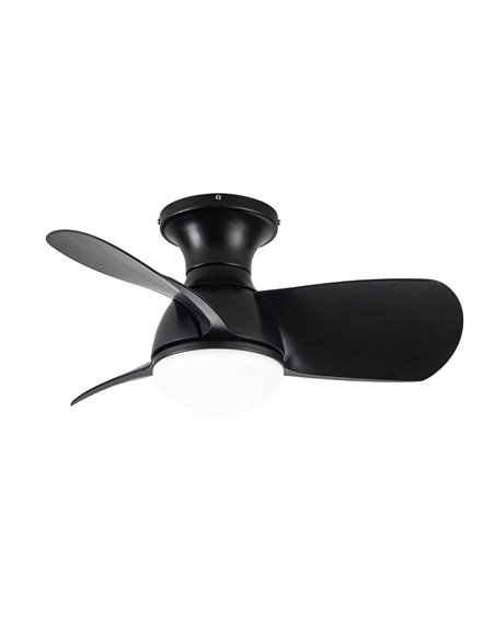 Ventilador LED Epona Negro 20W 2000Lm CCT Dim