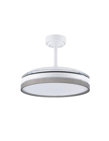 Ventilador LED aspas plegables Panam Ceniza 72W 7920Lm CCT