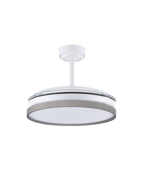 Ventilador LED aspas plegables Panam Ceniza 72W 7920Lm CCT