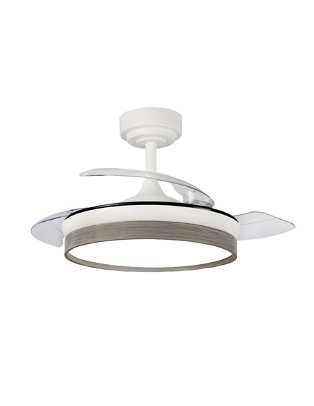 Ventilador LED aspas plegables Panam Mini Ceniza 46W 5520Lm CCT