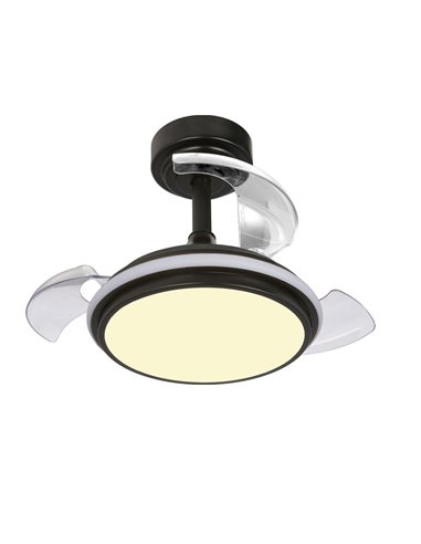 Ventilador LED Antila Mini XS Negro 35W 3000Lm CCT