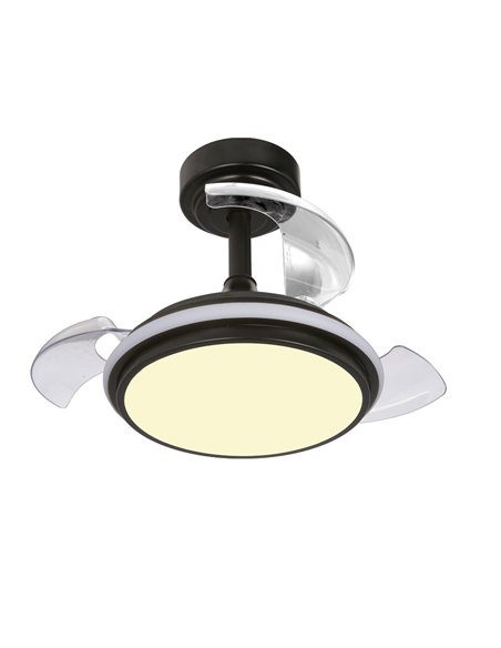 Ventilador LED Antila Mini XS Negro 35W 3000Lm CCT