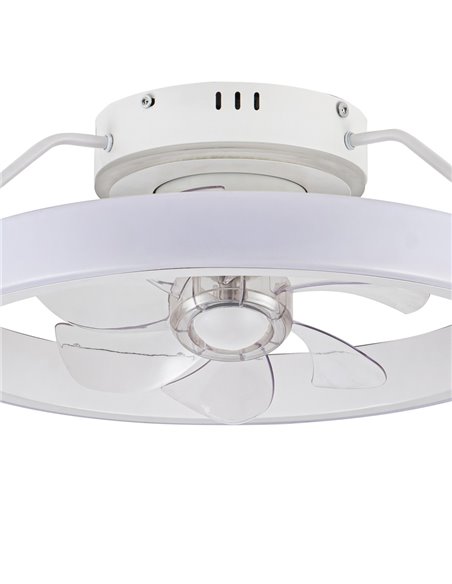 Ventilador Plafón LED Dinirot Blanco 50W 4800Lm. CCT Dim