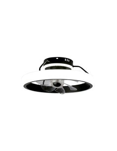Ventilador Plafón LED Dinirot Negro 50W 4800Lm. CCT Dim