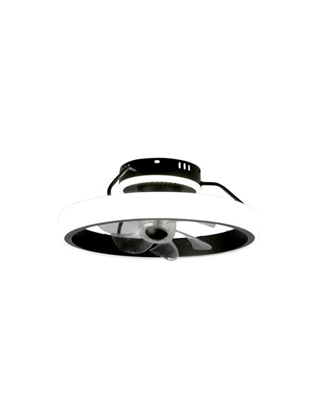 Ventilador Plafón LED Dinirot Negro 50W 4800Lm. CCT Dim