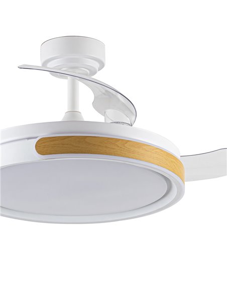 Ventilador LED aspas plegables Movic 72W 7920Lm CCT