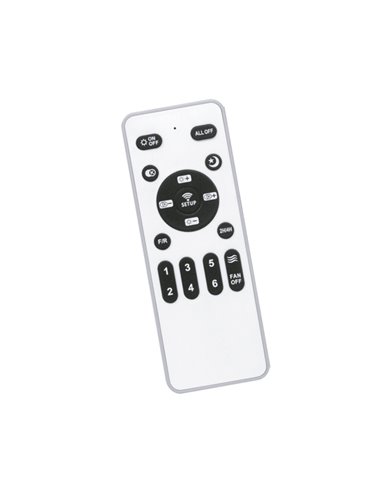 Ventilador LED Byan Mini Blanco+Ceniza 18W 2000Lm CCT Dim
