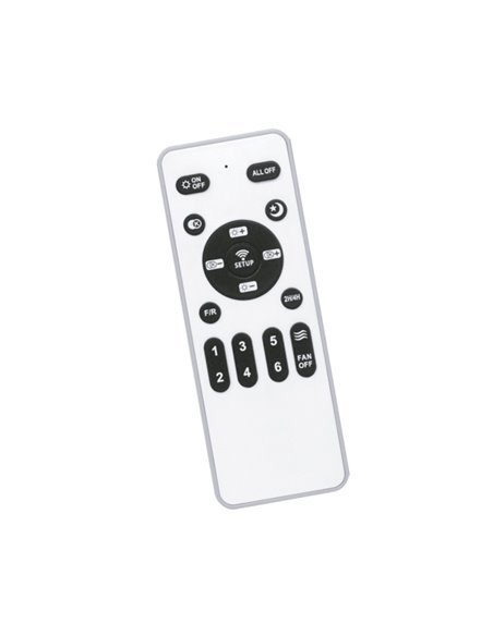 Ventilador LED Byan Mini Blanco+Madera 18W 2000Lm CCT Dim