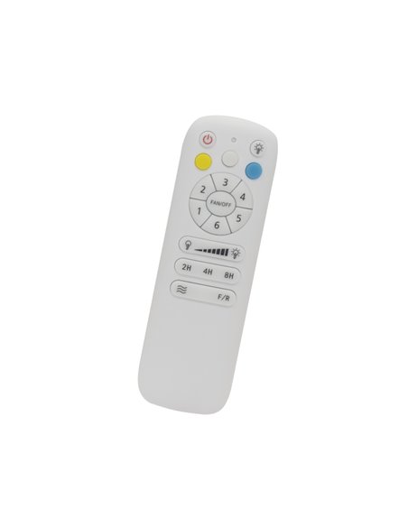 Ventilador LED Stel Mini Blanco+Madera 20W 1900Lm CCT Dim