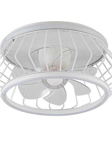 Ventilador Plafón LED Cobra Blanco 50W 4800Lm. CCT Dim