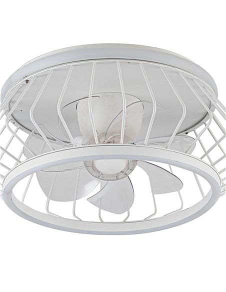 Ventilador Plafón LED Cobra Blanco 50W 4800Lm. CCT Dim