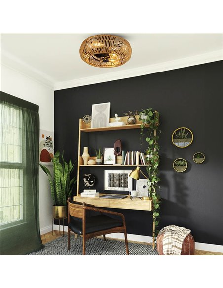 Ventilador de techo con luz Greip 4xE27