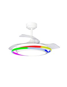 Ventilador LED Antila Mini RGB Blanco 45W 4500Lm CCT Dim