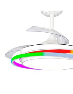 Ventilador LED Antila Mini RGB Blanco 45W 4500Lm CCT Dim 2