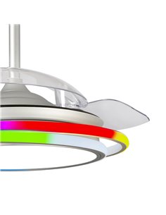 Ventilador LED Antila Mini RGB Gris 45W 4500Lm CCT Dim 2