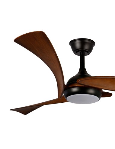 Ventilador de techo LED Enna Negro 24W 2400Lm CCT Dim
