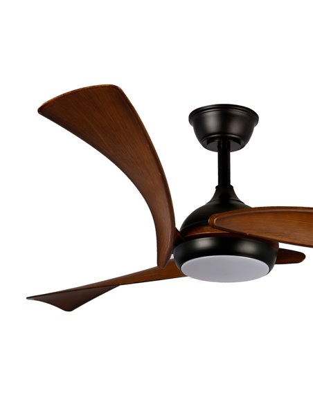 Ventilador de techo LED Enna Negro 24W 2400Lm CCT Dim