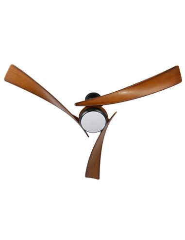 Ventilador de techo LED Enna Negro 24W 2400Lm CCT Dim