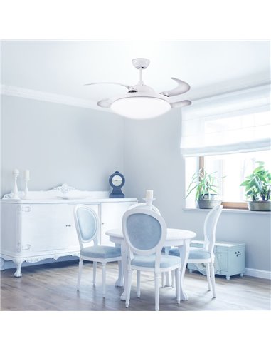 Ventilador AC Klon blanco Led 36W 4000K