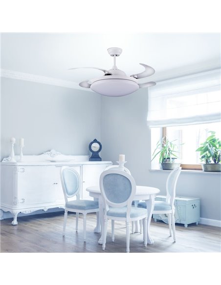 Ventilador AC Klon blanco Led 36W 4000K