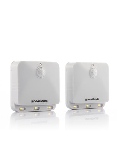 Set of 2 LED light units with motion sensor INNOVAGOODS