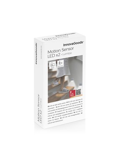 Set di 2 unità luminose a LED con sensore di movimento INNOVAGOODS