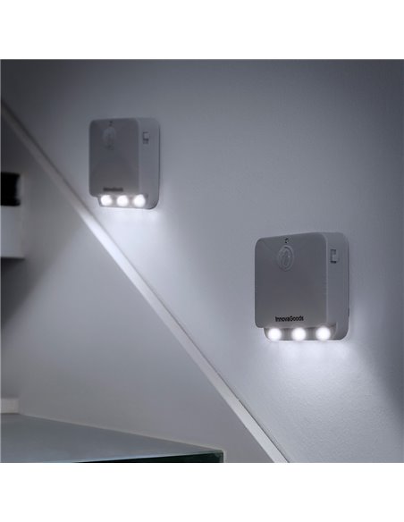Conjunto de 2 unidades de luz LED com sensor de movimento INNOVAGOODS