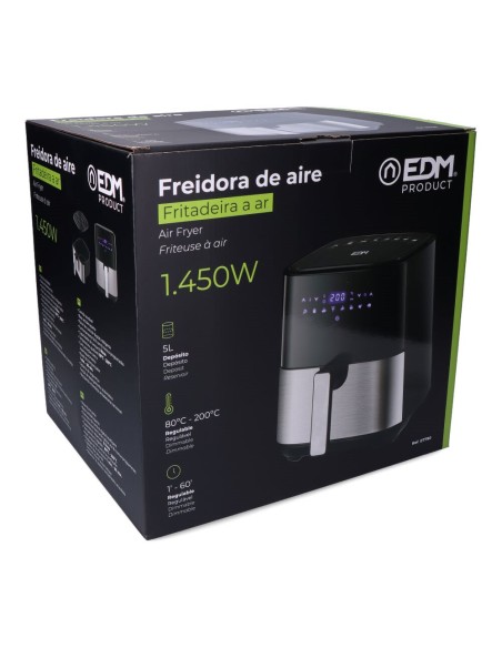 Friggitrice ad aria da 5 litri con display LED EDM