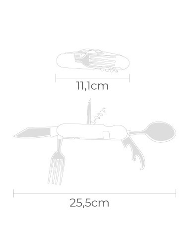 Multitool knife + cutlery Aconcagua EDM series