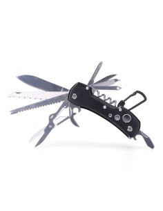 Kilimanjaro EDM series black model multitool with carabiner 2