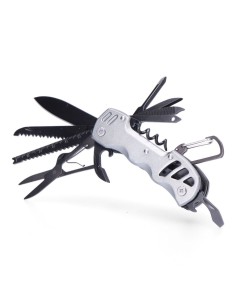 Multitool mit Karabiner silber Modell K2 EDM-Serie