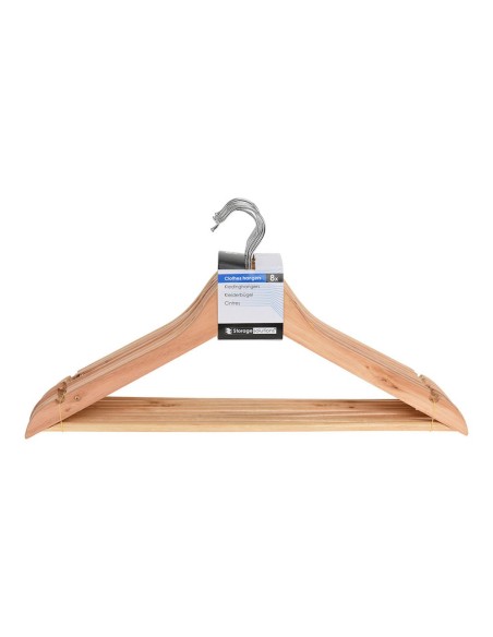 Conjunto de 8 cabides de madeira STORAGE SOLUTIONS KH1000030