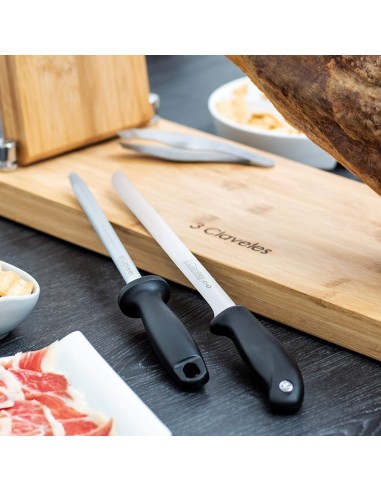EVO ham knife and B sharpening steel set 3 CLAVELES